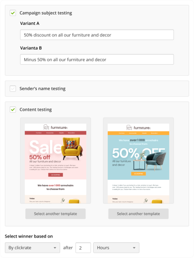 AB Testing Form